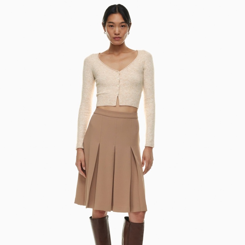 Wilfred Beige Button-Up Cardigan